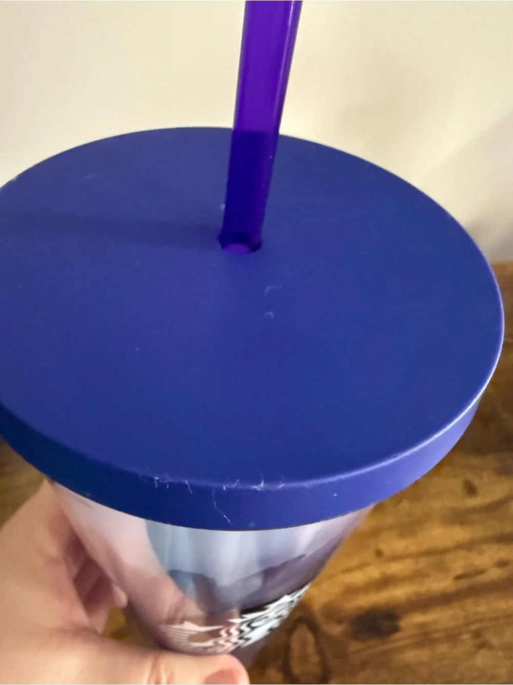 Starbucks 2016 Purple Lavender Watercolour Floral Tumbler Cold Cup Venti 24oz - Picture 6 of 7